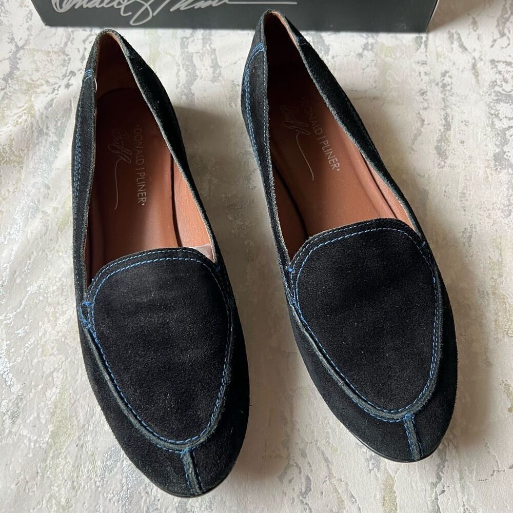 Donald Pliner Black Suede Sport Loafer
